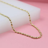 Gold Filled 2mm Ball And Bar Chain (I443)