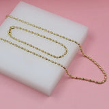 Gold Filled 2mm Ball And Bar Chain (I443)