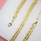 9mm Double Curb Cuban Link Chain (F8)