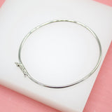 18K Gold Filled Slim Buckle Bangle Bracelet (B36)