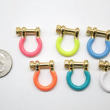 18K Gold Filled Colored Carabiner Lock, Carabiner Clasp, Screw in Clasp (XX14)