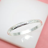 18K Rhodium Filled Wrist Cuff Bangle Bracelet