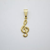 18K Gold Filled Musical Note