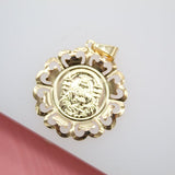 Saint Barbara Round Pendant (A98)