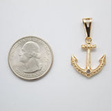 18K Rose Gold Dainty Anchor