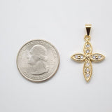 Christian Minimalist Cross Necklace Pendant