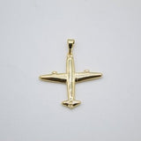 Gold Filled Airplane Pendant