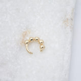 Gold Filled Gold Beads Cuff Earring