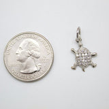 18K Gold Filled Turtle With CZ Stones