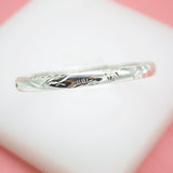 18K Rhodium Filled Wrist Cuff Bangle Bracelet