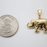 18K Gold Filled Elephant Pendant