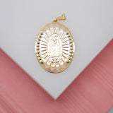 Beaded Virgin Mary Santa Maria Pendant