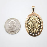 Beaded Virgin Mary Santa Maria Pendant