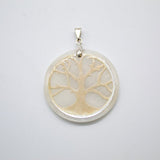 18K Gold Filled Tree Of Life Madre Enamel