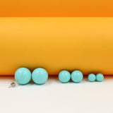 Enamel Color Pearl Stud Earrings | Bright Colored Pearl Earrings