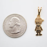 18K Gold Filled Boy Pendant