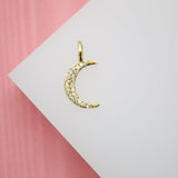 Small Moon Pendant 18K Gold Filled (A83)