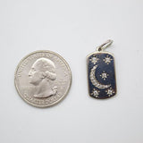 Dainty Pendant 18k gold Filled Crescent Moon Charm (A54)