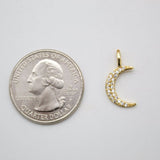 Small Moon Pendant 18K Gold Filled (A83)