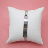 Customizable Tag Plate Bracelet With Figaro 4mm Link Chain (XX7)