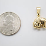 Small 18K Gold Filled Tiny Elephant Pendant