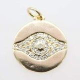18K Gold Filled CZ Stone Evil Eye