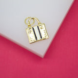 18K Gold Filled Designer Bag Pendant Charm