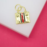18K Gold Filled Designer Bag Pendant Charm
