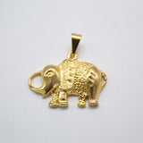 Small 18K Gold Filled Elephant Pendant