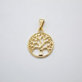18K Gold Filled Gold Tree Of Life Minimalist Cubic Zirconia Bracelet (A24)