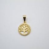 18K Gold Filled Gold Tree Of Life Minimalist Cubic Zirconia Bracelet (A24)