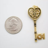 18K Gold Filled Vintage Key (A30)