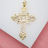 Large Cross Crucifix Catholic Pendant (A271)