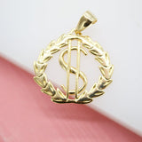 18k Gold Filled Unique Money Dollar