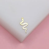 18K Gold Filled Snake Serpent Charm Pendant