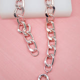 13mm Pink Thick Chunky Link Curb Cuban Chain (F4)