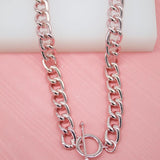 9mm Pink Thick Link Curb Cuban Chain (F1)