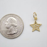 18K Gold Filled CZ Stone Star Pendant