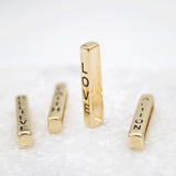 Faith, Believe, Love, Action Hollow Block Pendant Charm