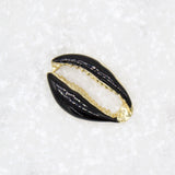 18K Gold Filled Colorful Enamel Puka Shell Pendant