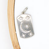 Dainty Pendant 18k gold Filled Crescent Moon Charm (A54)