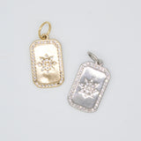 18K Gold Filled Star Tag Plate