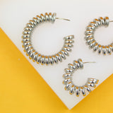 18K Gold Filled Spring Tied Hoops (J221)(J233-224)