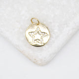 18K Gold Filled Micro Tiny Dainty Gold Star