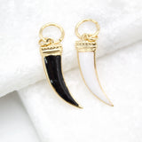 18K Gold Filled Animal Tooth Pendant Charm