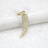 18K Gold Filled Wolf Tooth Pendant