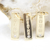 18K Gold Filled Xoxo, Breath, Dream