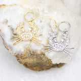 18K Gold Filled Crab Pendant