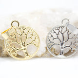 18K Gold Filled Gold Tree Of Life Minimalist Cubic Zirconia Bracelet (A24)