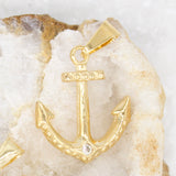 18K Rose Gold Dainty Anchor